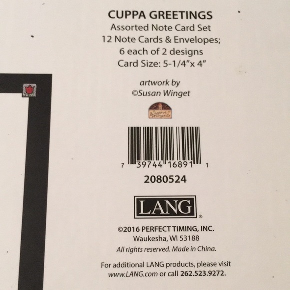 Lang Cup Of Blessings Note Card Set of 12, NWT - Picture 7 of 12